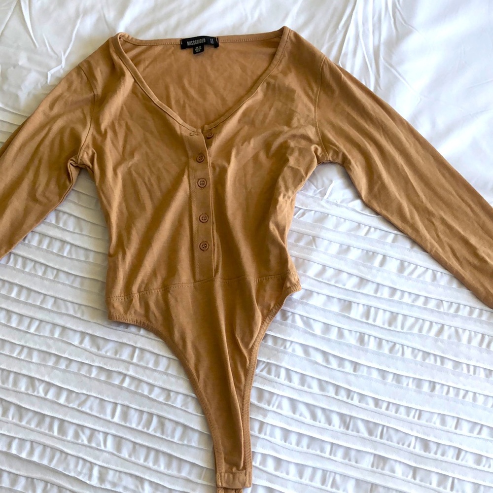 Missguided Bodysuit, Nude